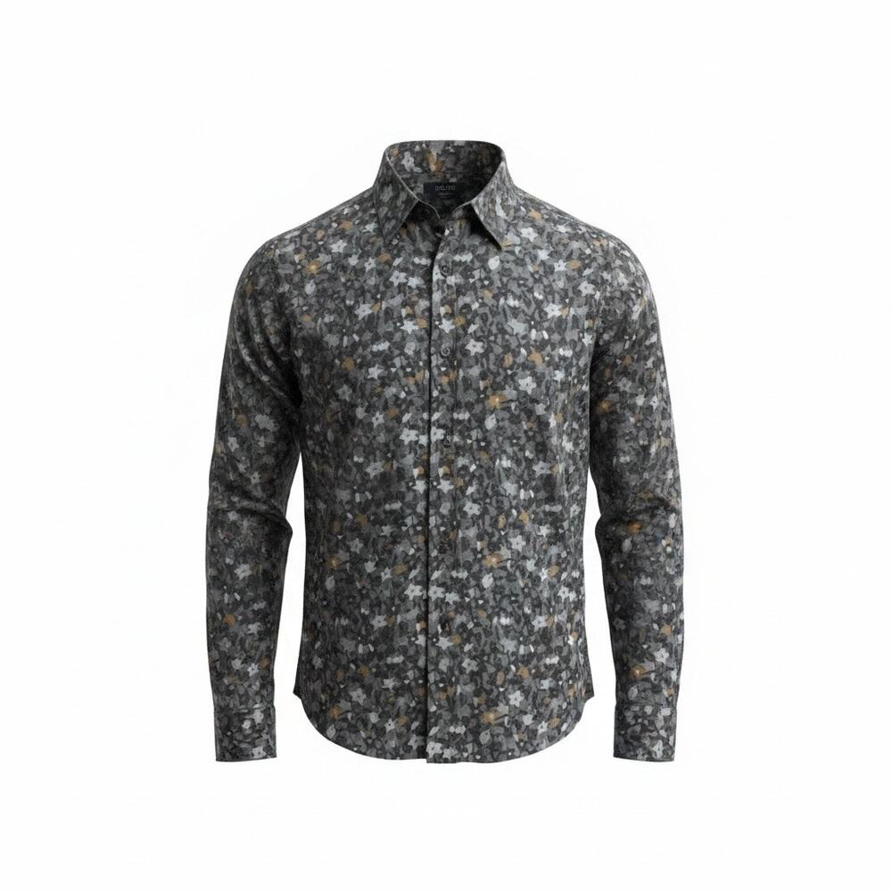 Ted Baker London Men Multicolor Long Sleeves Floral Button Front Shirt Size 7